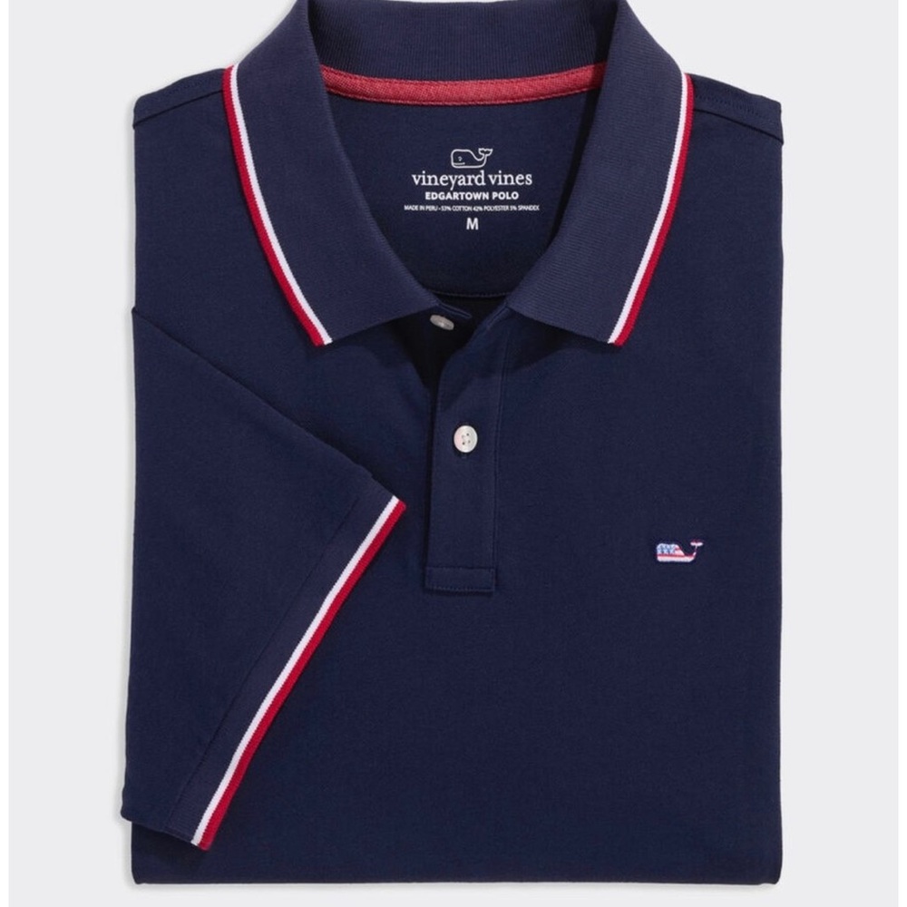 Vineyard Vines Men's Edgartown Pique Polo Shirt: Navy